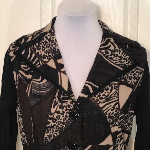 Alberto Makali Animal Print Jacket / Cardi - Picture 2 of 5